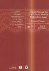 Image of Integrasi gender dan Ham dlm konsep asuhan kebidanan panduan pengajar