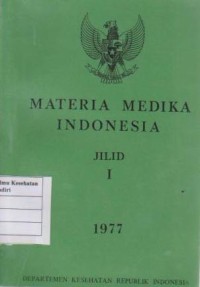 Image of Materia Medika Indonesia Jilid I