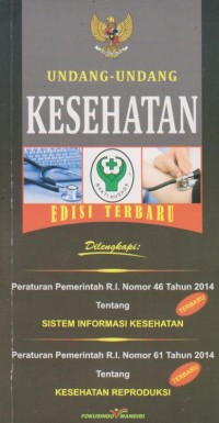 Image of Undang-undang Kesehatan edisi terbaru