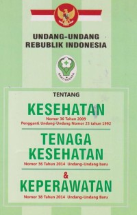 Image of Undang-undang Republik Indonesia tentang kesehatan