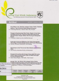 Image of Jurnal Gizi klinik Indonesia